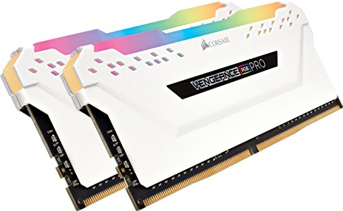 Product Cover CORSAIR VENGEANCE RGB PRO 16GB (2x8GB) DDR4 3200MHz C16 LED Desktop Memory - White