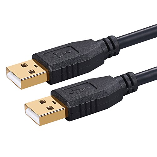 Product Cover USB Cable 50Ft, USB A to A, Tanbin USB to USB Cord USB Male to Male USB 2.0 Cable Type A Male to Type A Male for Data Transfer Hard Drive Enclosures, Printers, Modems, Cameras
