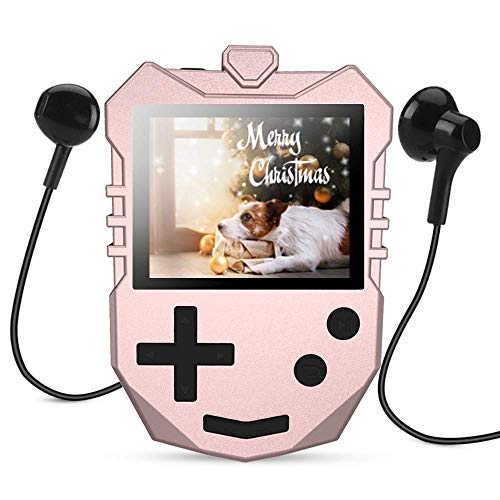 Product Cover AGPTEK MP3 Player for Kids, Portable 8GB Music Player with Built-in Speaker, FM Radio, Voice Recorder, Expandable Up to 128GB, Rose Gold,K1