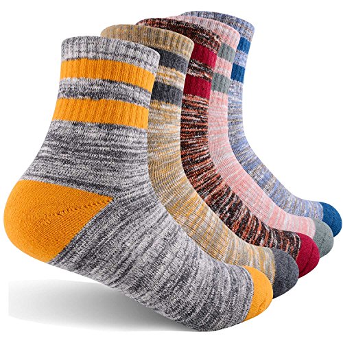 Product Cover Women's Hiking Walking Socks, FEIDEER Multi-pack Outdoor Recreation Socks Wicking Cushion Crew Socks