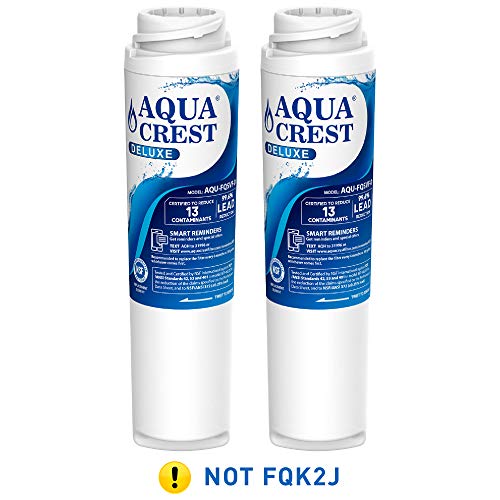 Product Cover AQUACREST FQSVF NSF 401,53&42 Certified to Reduces Lead, Chlorine, Taste & Odor, Cyst, Benzene and More, Compatible with GE FQSVF, GXSV65R (1 Set)