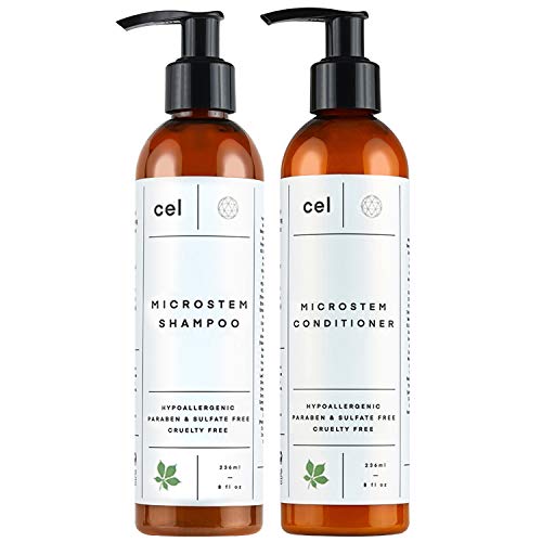 Product Cover Cel Microstem Hair Thickening Shampoo and Conditioner Set | Stem Cell Follicle Stimulation for Thicker Fuller Hair - Panax Ginseng, Biotin and Keratin