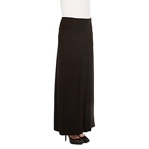 Product Cover X America Maxi Skirt for Women Foldover Long Skirt Junior and Plus Size Skirts for Women Black