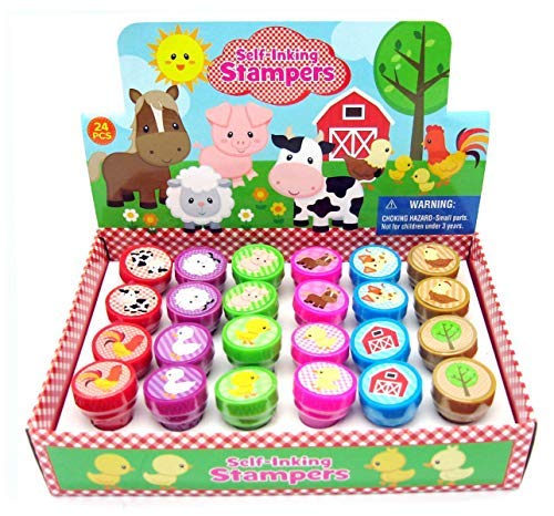 Product Cover TINYMILLS 24 Pcs Barnyard Farm Animals Stampers for Kids