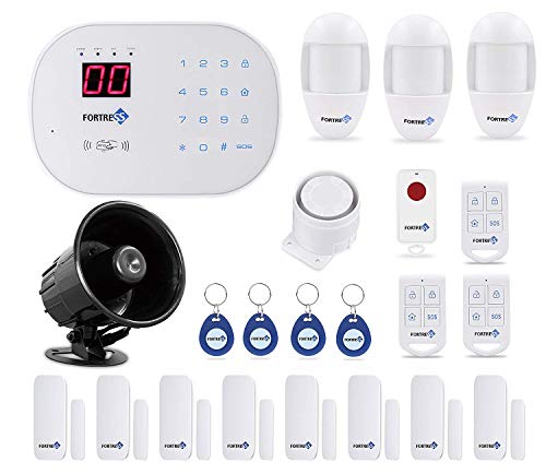 Product Cover Compatible with Alexa App Controlled Updated S03 WiFi and Landline Security Alarm System Deluxe Kit Wireless DIY Home Security System by Fortress Security Store- Easy to Install