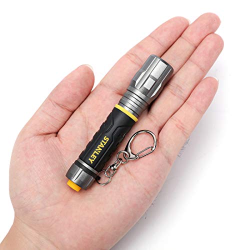 Product Cover STANLEY Keychain Flashlight, Mini Torch Light Penlight, 1AAA Battery Included, Black