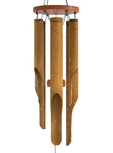 Product Cover Nalulu Classic Wind Chime - Bamboo Wooden Wood Outdoor Medium & Relaxation Ready