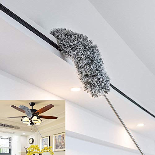 Product Cover Phoenixes Extendable Cleaning Washable Dusting Brush Microfiber Hand Duster with Detachable Telescoping Pole (Wet or Dry Use)