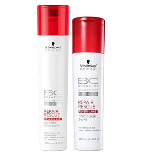 Product Cover Schwarzkopf BC Bonacure REPAIR RESCUE SHAMPOO & CONDITIONER Duo SET for FINE TO NORMAL DAMAGED HAIR (8.5 oz/6.8 oz - DUO KIT)