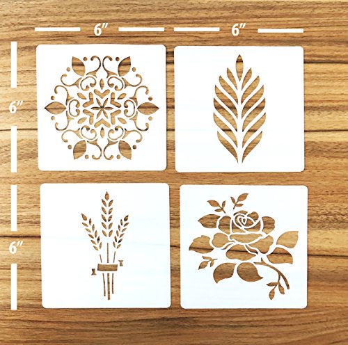 Product Cover Güden Pack of 4 European Artisan Bread Stencils (StencilGroup1) 6