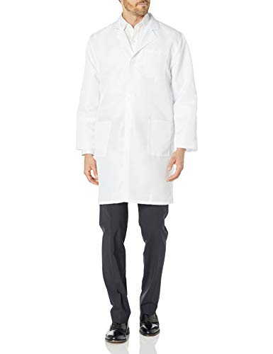 Product Cover VOGRYE Professional Lab Coat for Women Men Long Sleeve, White, Unisex M