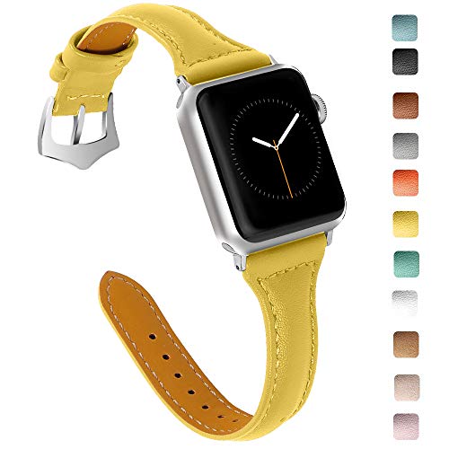 Product Cover OULUCCI Compatible Apple Watch Band 38mm 40mm, Top Grain Leather Band Replacement Strap for iWatch Series 5, Series 4,Series 3,Series 2,Series 1,Sport, Edition
