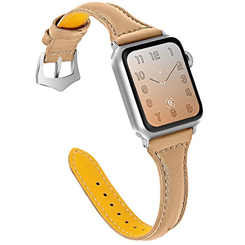 Product Cover OULUCCI Compatible Apple Watch Band 38mm 40mm, Top Grain Leather Band Replacement Strap for iWatch Series 5, Series 4,Series 3,Series 2,Series 1,Sport, Edition