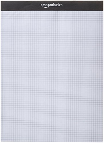 Product Cover AmazonBasics Quad-Ruled Paper Pad - Pack of 2, 8.5 Inch x 11.75 Inch