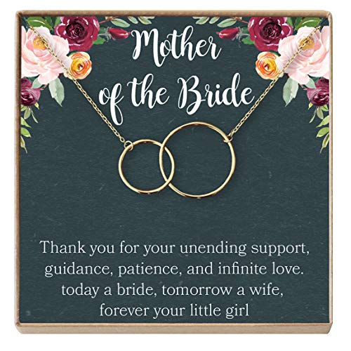 Product Cover Mother of the Bride Gift Necklace: Wedding Gift, Bridal Party, Rehearsal Dinner, Woman of My Dreams, Parent of Bride