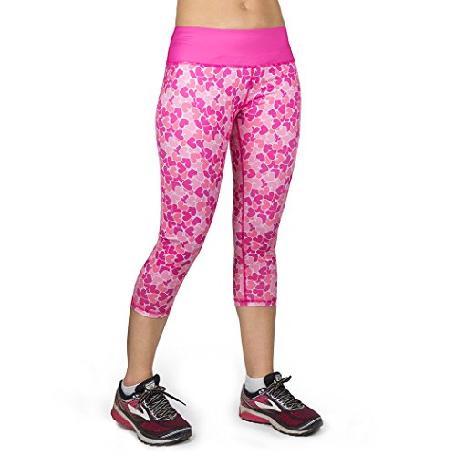 Product Cover Gone For a Run Running Performance Capris | RunTechnology Active Women's Patterned Workout Leggings