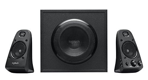 Product Cover Logitech 980-000402-cr Z623 400 Watt Home Speaker System, 2.1 Speaker System (Renewed), One Size, Black