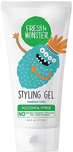 Product Cover Fresh Monster Natural Hair Gel for Kids & Babies, Alcohol-Free, Toxin-Free, Flexible Medium Hold, 6.0oz