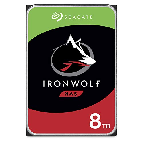Product Cover Seagate IronWolf NAS 7200RPM Internal SATA Hard Drive 8TB 6Gb/s 3.5-InchÃ'- Frustration Free Packaging (ST8000VN0022)