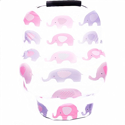 Product Cover Baby Car Seat Cover Breastfeeding Cover Carseat Covers for Girls and Boys (Elephant)