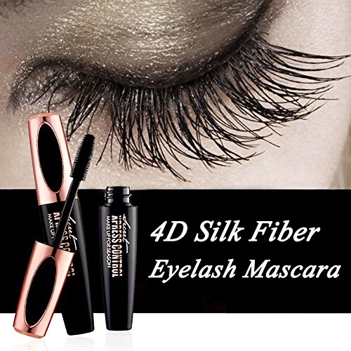 Product Cover Ginkago 4D Silk Fiber Eyelash Mascara Extension Makeup Black Waterproof Kit Eye Lashes with Bag