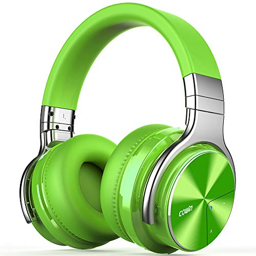 Product Cover COWIN E7 Pro Active Noise Cancelling Headphones Bluetooth Headphones Wireless Headphones Over Ear with Mic/Deep Bass, 30H Playtime for Travel/Work/TV/Computer/Cellphone - Green