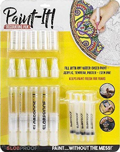 Product Cover Slobproof Decorating Paint Pens Fill with Acrylic, Tempera Or Poster Paint