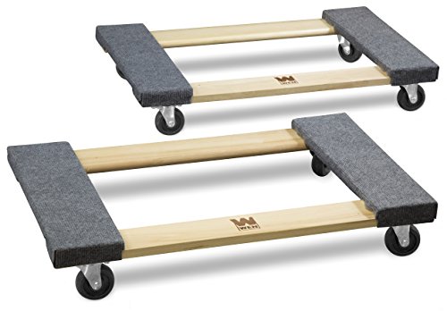 Product Cover WEN 721830 1320-Pound Capacity 18-by-30-Inch Hardwood Mover's Dolly, 2-Pack