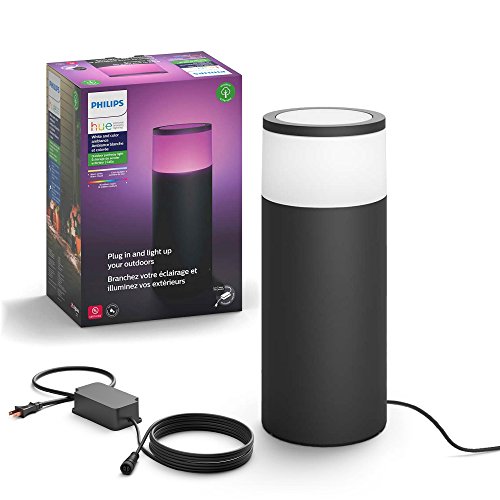 Product Cover Philips Hue Calla White & Color Ambiance Outdoor Pathway Light Base Kit, 1 light, power supply & mounting kit,  Works with Alexa, (Requires Hue Hub)
