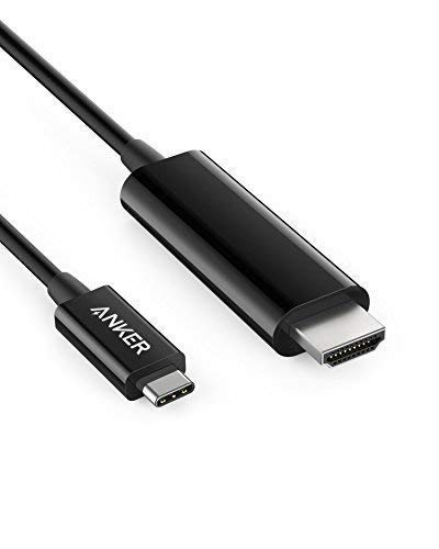 Product Cover Anker USB-C to HDMI Cable (6ft), 4K 60Hz Video Plug and Play Adapter for Type C MacBook Pro/Air/iPad Pro (2018), Dell XPS, Surface Book 2, Samsung S10/S9/S8/Note 8, and More