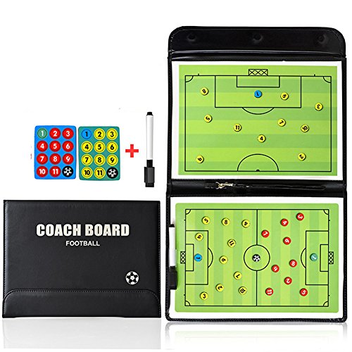 Product Cover PhantomSky Portable Professional Soccer/Football Magnetic Tactics Board Coaching Board with Marker Pieces,Pen and Eraser (Size: 53cm x 31cm)