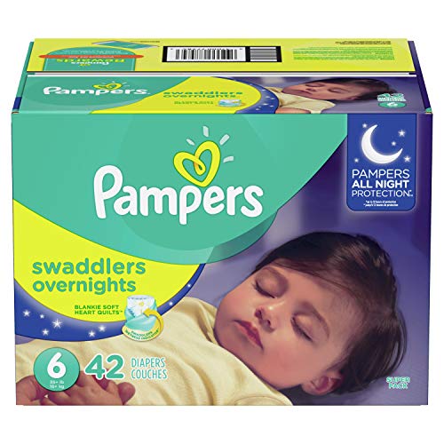 Product Cover Diapers Size 6 - Pampers Swaddlers Overnights Disposable Baby Diapers, 42 Count, Super Pack