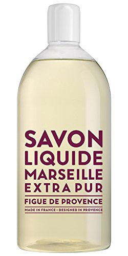 Product Cover Compagnie de Provence Savon de Marseille Extra Pure Liquid Soap 16.9 Fl Oz Glass Pump Bottle and 33.8 fl oz Plastic Bottle Refill