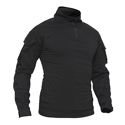 Product Cover TACVASEN Men's Military Rapid Assault Slim Fit Pullover Long Sleeve 1/4 Zip T-Shirt