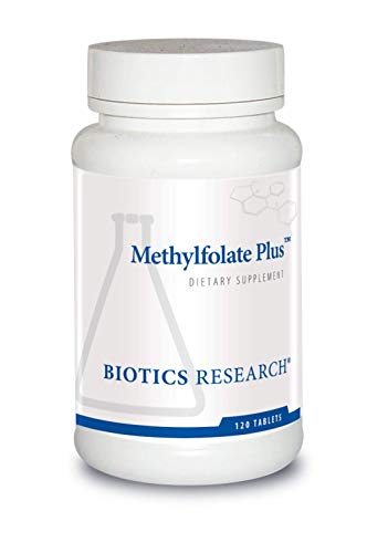 Product Cover Biotics Research Methylfolate PlusTM- Activated Form of Folate with B12, 400mcg 5-MTHF with 25 mcg of Vitamin B12 as Methylcobalamin Methyl Support, Healthy Homeocysteine Levels, 120t