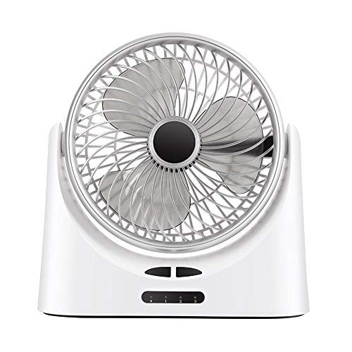 Product Cover USB Desk Fan Rechargeable Personal Quiet Table Cooling Fans with led lamp for Office Home