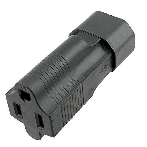 Product Cover ACA1017 USA NEMA 5-15R to IEC C14 Plug Adapter with Official UL Certification