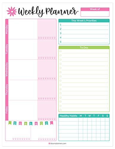 Product Cover bloom daily planners Weekly Planning System Tear Off to-Do Pad - 8.5