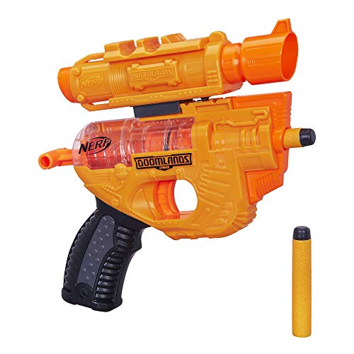 Product Cover Nerf Holdout Nerf Doomlands Toy Blaster with Detachablex 40Mm & 2 Official Doomlands Elite Darts for Kids, Teens, & Adults (Amazon Exclusive)