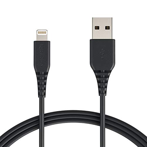 Product Cover AmazonBasics Lightning to USB A Cable, MFi Certified iPhone Charger, Black, 6 Foot, 12 Pack