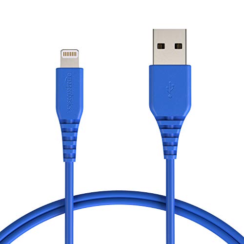 Product Cover AmazonBasics Lightning to USB A Cable, MFi Certified iPhone Charger, Blue, 3 Foot