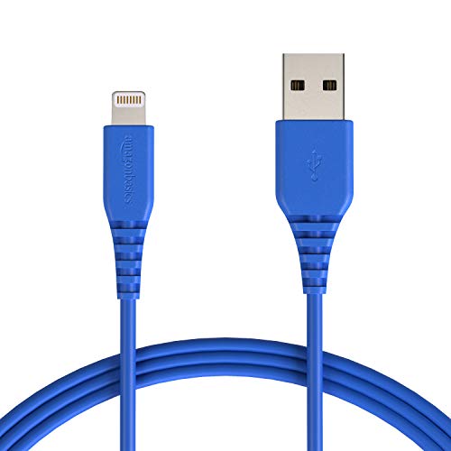 Product Cover AmazonBasics Lightning to USB A Cable, MFi Certified iPhone Charger, Blue, 6 Foot