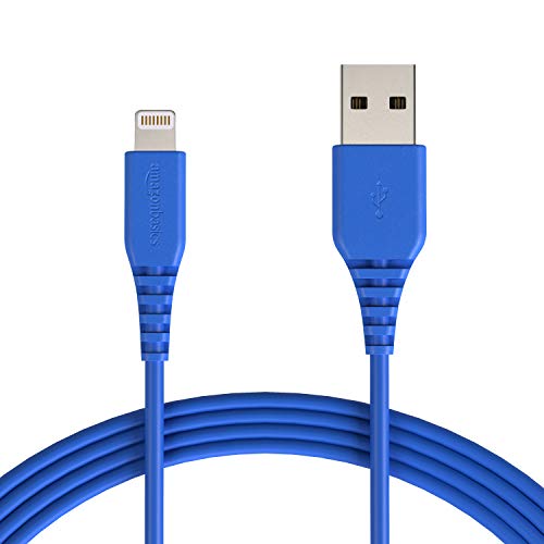 Product Cover AmazonBasics Lightning to USB A Cable, MFi Certified iPhone Charger, Blue, 10 Foot