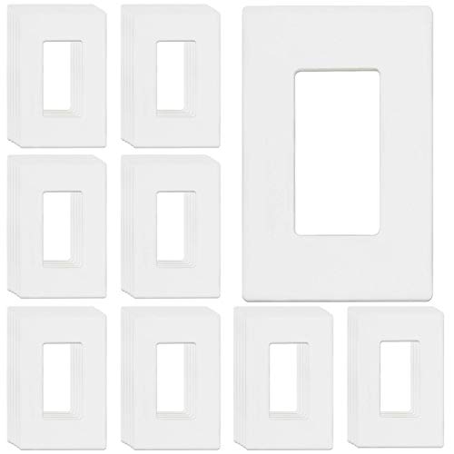 Product Cover ENERLITES Screwless Decorator Wall Plates Child Safe Outlet Covers, Size 1-Gang 4.68