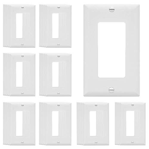 Product Cover ENERLITES Decorator Light Switch or Receptacle Outlet Wall Plate, Size 1-Gang 4.50