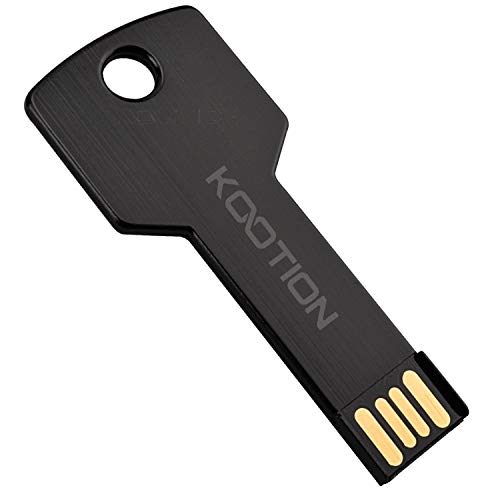 Product Cover KOOTION 32GB USB Flash Drive, Metal Key Shaped 2.0 USB Memory Stick Pen Drive Black