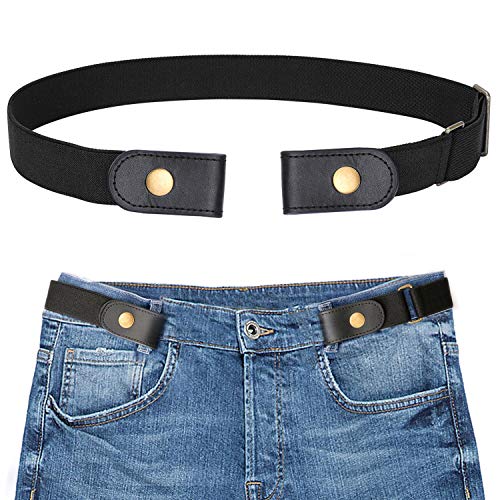 Product Cover Buckle-free Elastic Women Belt for Jeans without Buckle, SANSTHS Comfortable Invisible Belt No Bulge No Hassle