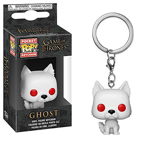Product Cover Funko Pop Keychain: Game of Thrones-Ghost Collectible Figure, Multicolor