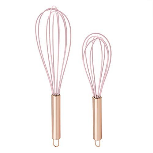 Product Cover COOK WITH COLOR Silicone Whisks for Cooking, Stainless Steel Wire Whisk Set of Two - 10