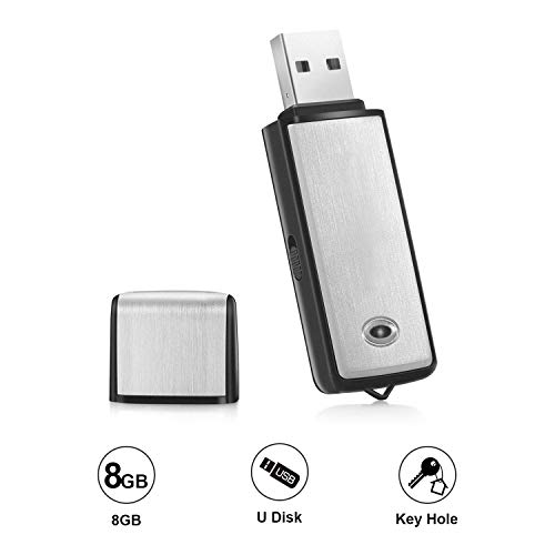Product Cover Voice Recorder by Lgsixe USB Flash Drive 128Kbps Digital Voice Recording 16gb No Flashing Light When Recording,Compatible with Windows Mini Record